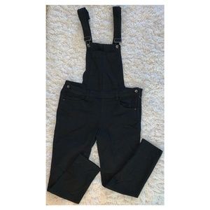 Dollhouse Skinny Denim Overalls - Black